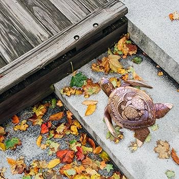 Amazon.co.jp: Neroyaner 亀像 彫り リアルなウミガメ 置物